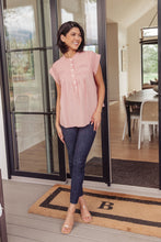 Load image into Gallery viewer, ANDREE BY UNIT-Pleat Detail Button Up Blouse in Pink
