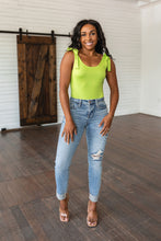 Load image into Gallery viewer, Just a Spritz Bodysuit in Lime- WHITE BIRCH
