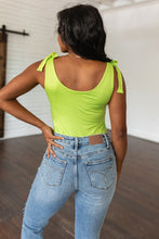 Load image into Gallery viewer, Just a Spritz Bodysuit in Lime- WHITE BIRCH
