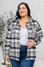 Load image into Gallery viewer, W23 Kate Plaid Jacket in Black &amp; White (Reg &amp; Curvy)
