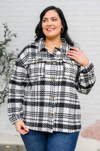 Load image into Gallery viewer, W23 Kate Plaid Jacket in Black &amp; White (Reg &amp; Curvy)
