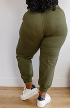 Load image into Gallery viewer, W23 Kick Back Distressed Joggers in Olive
