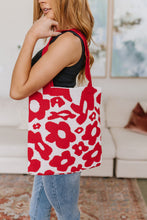 Load image into Gallery viewer, SP24- Lazy Daisy Knit Bag in Red
