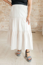 Load image into Gallery viewer, WHITE BIRCH- Let It Begin Tiered Maxi Skirt
