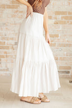 Load image into Gallery viewer, WHITE BIRCH- Let It Begin Tiered Maxi Skirt
