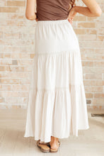 Load image into Gallery viewer, WHITE BIRCH- Let It Begin Tiered Maxi Skirt
