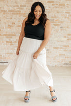 Load image into Gallery viewer, WHITE BIRCH- Let It Begin Tiered Maxi Skirt
