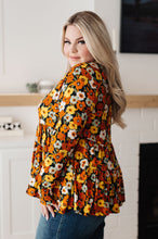 Load image into Gallery viewer, Let&#39;s Get Going Floral Babydoll Top (Reg &amp; Curvy)
