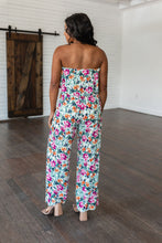 Load image into Gallery viewer, ANDREE&#39;- Life of the Party Floral Jumpsuit in Green
