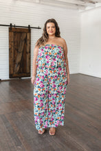 Load image into Gallery viewer, ANDREE&#39;- Life of the Party Floral Jumpsuit in Green
