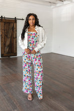 Load image into Gallery viewer, ANDREE&#39;- Life of the Party Floral Jumpsuit in Green
