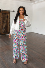 Load image into Gallery viewer, ANDREE&#39;- Life of the Party Floral Jumpsuit in Green
