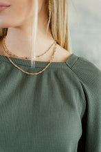 Load image into Gallery viewer, Like Dreamers Do Waffle Knit Top
