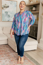 Load image into Gallery viewer, DEAR SCARLETT- Little Lovely Blouse in Blue Multi
