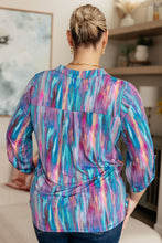 Load image into Gallery viewer, DEAR SCARLETT- Little Lovely Blouse in Blue Multi
