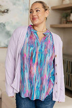 Load image into Gallery viewer, DEAR SCARLETT- Little Lovely Blouse in Blue Multi
