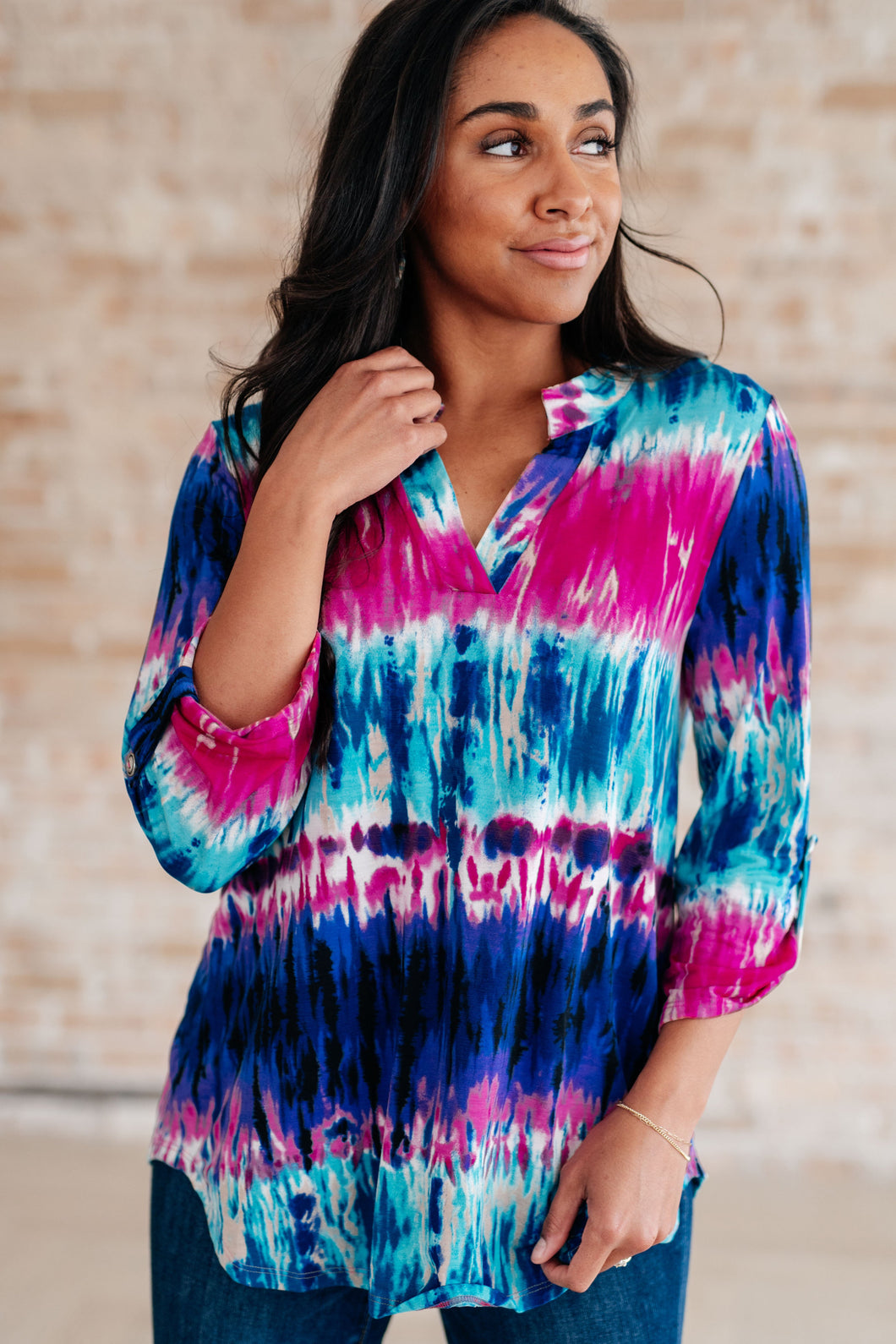 DEAR SCARLETT- Lizzy Top in Tie Dye