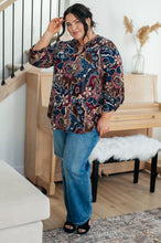 Load image into Gallery viewer, SP24- Little Lovely Blouse in Wine Paisley
