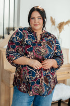 Load image into Gallery viewer, SP24- Little Lovely Blouse in Wine Paisley
