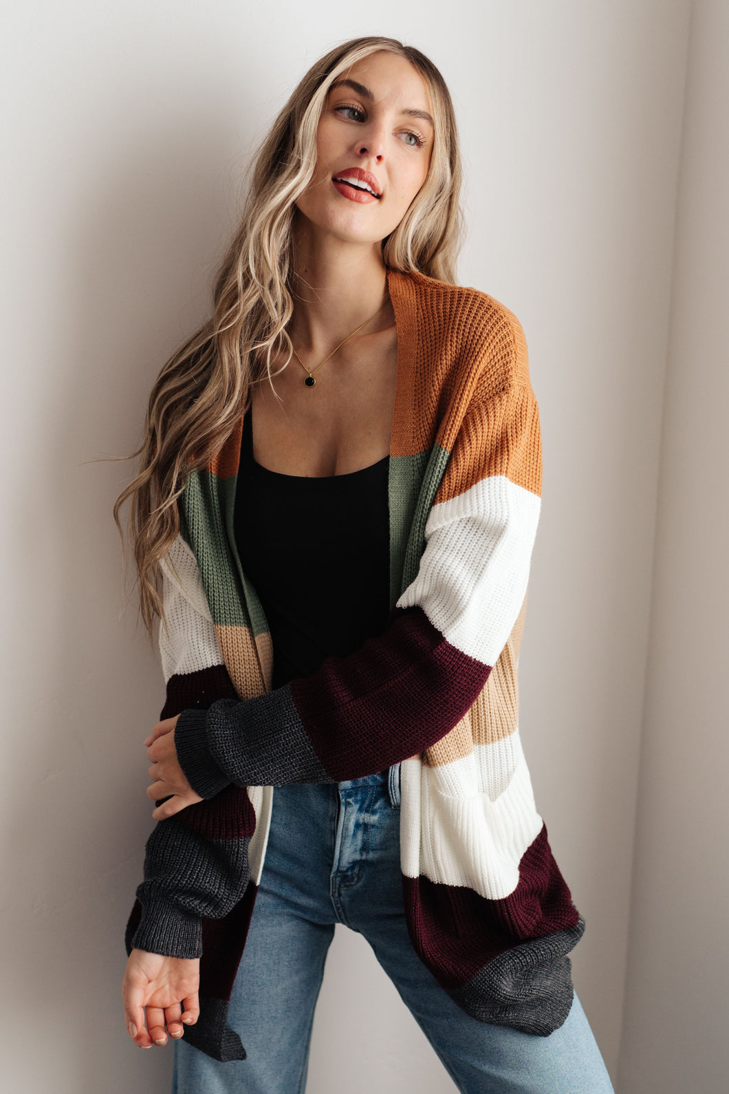 Long Drive Home Striped Cardigan (Reg & Curvy)