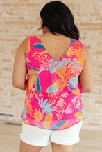 Load image into Gallery viewer, WHITE BIRCH- Love Me Like You Do Floral Sleeveless Blouse
