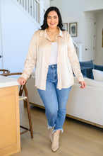 Load image into Gallery viewer, WEEKEND DEAL- Loved for Years Satin Button Up in Beige

