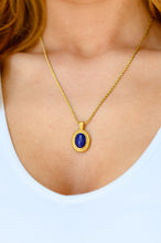 Load image into Gallery viewer, Waterproof, No Tarnish, Lovely Lapis Lazuli Pendent Necklace
