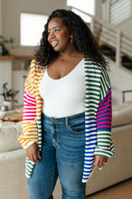 Load image into Gallery viewer, SP24- Marquee Lights Striped Cardigan (Reg &amp; Curvy)
