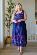 Load image into Gallery viewer, SP24- Midnight Magic Embroidered Maxi Dress

