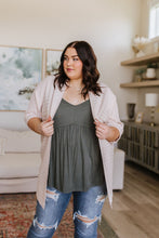 Load image into Gallery viewer, SP24- Never Not Loving V-Neck Cami in Gray Green
