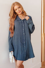 Load image into Gallery viewer, SP24- ANDREE BY UNIT- No Trepidation Mineral Wash Shirt Dress
