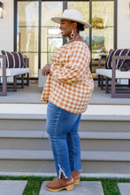 Load image into Gallery viewer, W23 One Fine Afternoon Gingham Plaid Top In Caramel
