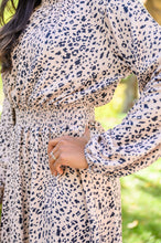 Load image into Gallery viewer, W23 Ophelia Animal Print Shirred Waist Dress (Reg &amp; Curvy)
