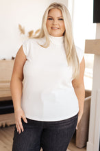 Load image into Gallery viewer, SP24- ONE ELEVEN NORTH- Overqualified Mock Neck Cap Sleeve Top
