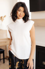 Load image into Gallery viewer, SP24- ONE ELEVEN NORTH- Overqualified Mock Neck Cap Sleeve Top
