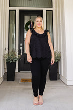 Load image into Gallery viewer, Parisian Stroll Lace Blouse in Black (Reg &amp; Plus)
