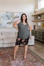 Load image into Gallery viewer, SP24- Never Not Loving V-Neck Cami in Gray Green
