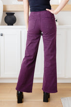 Load image into Gallery viewer, MICA-  Petunia High Rise Wide Leg Jeans in Plum
