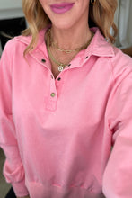 Load image into Gallery viewer, WHITE BIRCH- Sweet as Can Be Half Button Sweater
