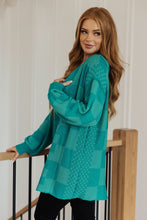 Load image into Gallery viewer, Pinky Swear Checkered Open Front Cardigan (Reg &amp; Curvy)
