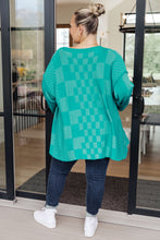 Load image into Gallery viewer, Pinky Swear Checkered Open Front Cardigan (Reg &amp; Curvy)
