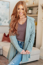 Load image into Gallery viewer, SP24- Please Proceed Hooded Cardigan
