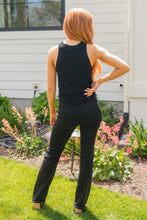 Load image into Gallery viewer, SP24- Previous Engagement Halter Neck Sweater Tank in Black
