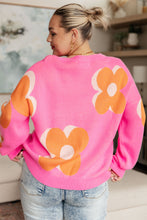 Load image into Gallery viewer, ONE ELEVEN NORTH- Quietly Bold Mod Floral Sweater
