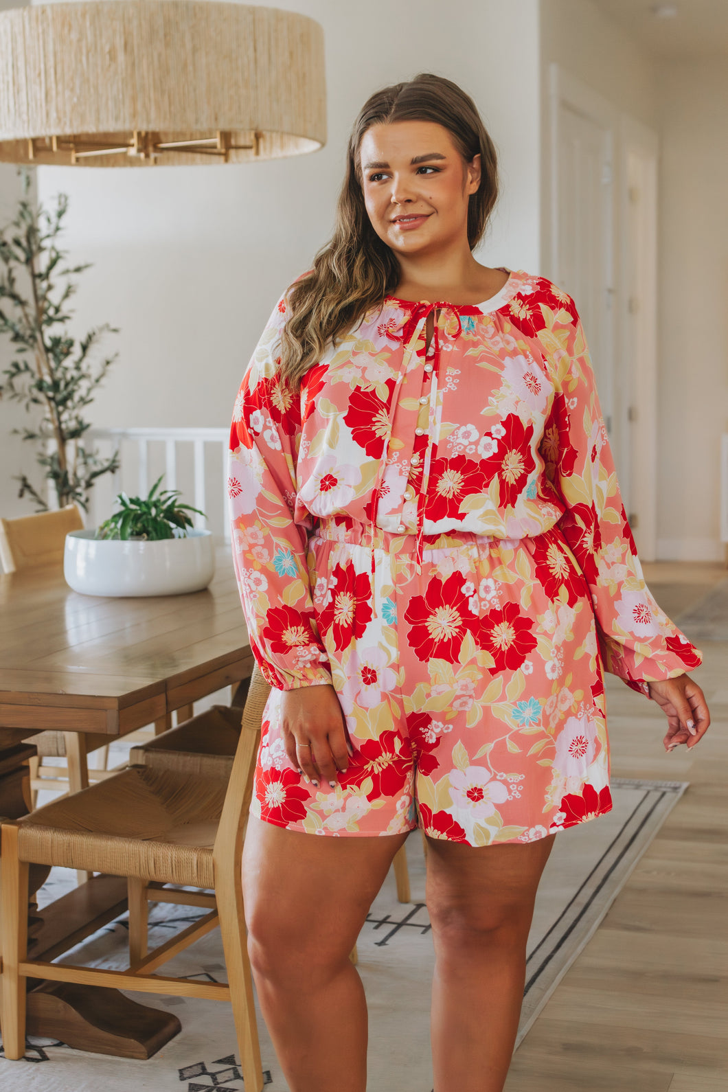 SP24- Rare Beauty Floral Romper