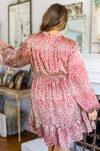Load image into Gallery viewer, W23 Rayven Animal Print Dress in Burgundy

