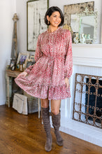 Load image into Gallery viewer, W23 Rayven Animal Print Dress in Burgundy
