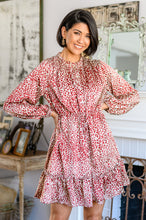 Load image into Gallery viewer, W23 Rayven Animal Print Dress in Burgundy
