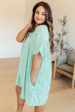Load image into Gallery viewer, HAPTICS- Rodeo Lights Dolman Sleeve Dress in Mint Floral

