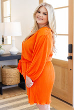 Load image into Gallery viewer, WHITE BIRCH- Roll With me Romper in Tangerine
